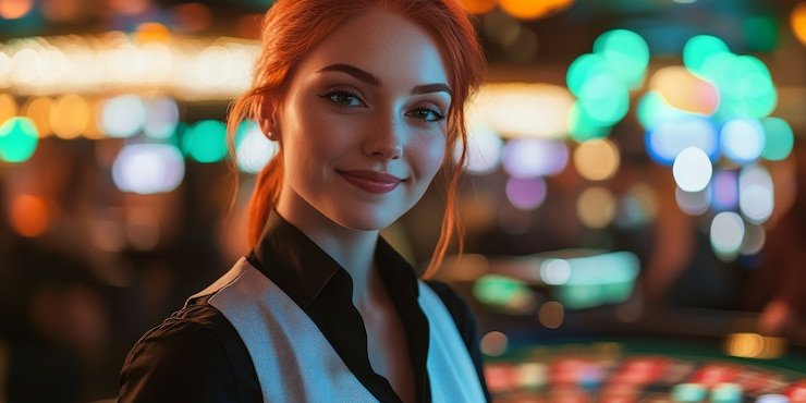 Pengguna meninjau poin reward melalui ponsel